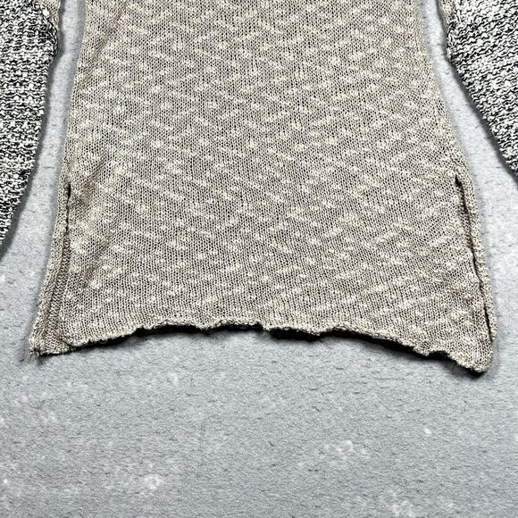 BKE Sweater Womens Size XS Beige Buckle Pullover Long Sleeve Crew Neck - Picture 3 of 10